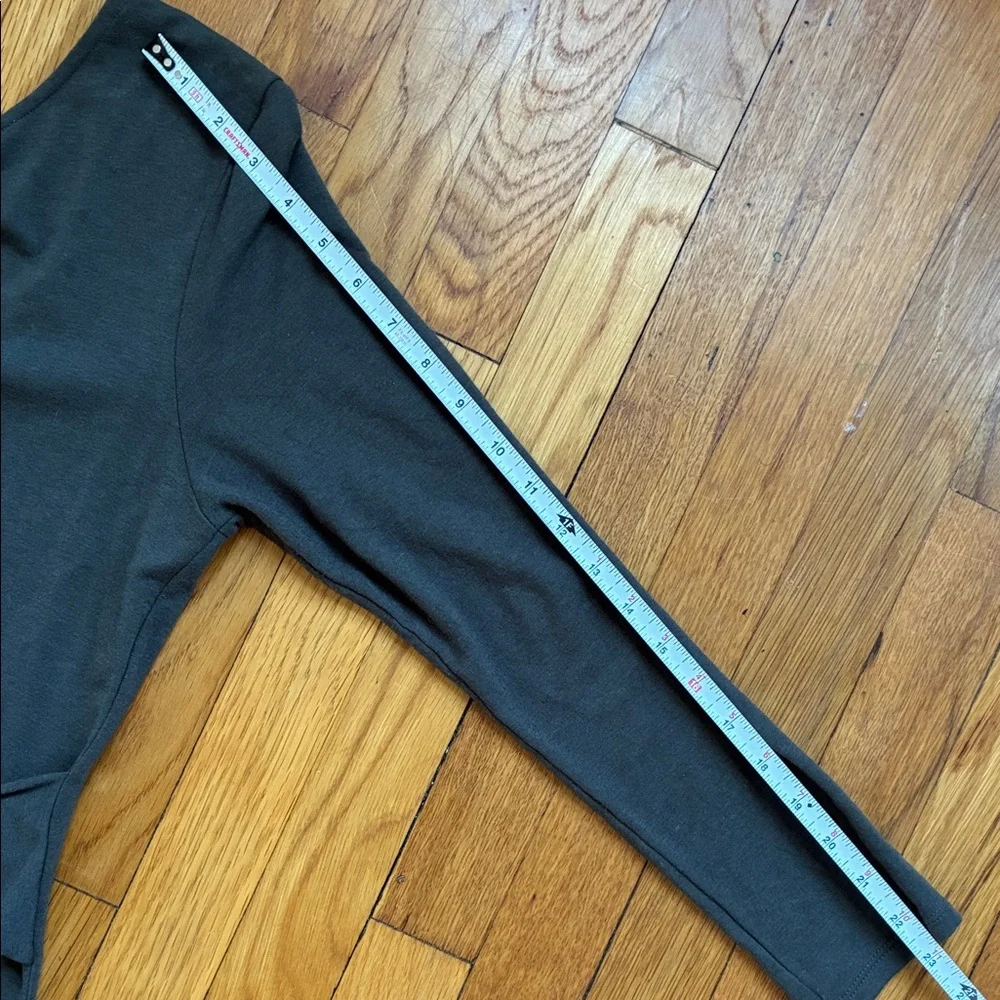 Encircled Dress Medium Bamboo Tie Waist Scoop Neck Reversible Long Sleeve Midi - Picture 11 of 13